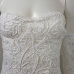 12th Tribe White Lace Long Sleeve Dress Size medium Photo 7