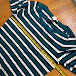 White House | Black Market WHBM Henley Sweatshirt Blouse Pullover Striped Sweater Boat Neck Casual, Size S Photo 6