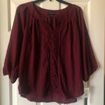 My Michelle Burgundy Blouse Photo 1