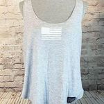 Grunt Style  Womens Tank Top Shirt Sleeveless Graphic Print Pullover Gray Large Photo 0