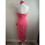 NWT LULUS Flirty Chic Bright Pink Cutout Twist Photo 7