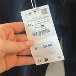 ZARA  Black Rhinestone Long Sleeve Top Photo 3