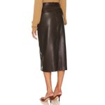 Enza Costa Soft Faux Leather Trouser Skirt in Espresso 2 Medium Womens Vegan Brown Photo 12
