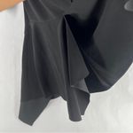 Lafayette 148 New York Black Long Sleeve Twist Front Handkerchief Hem Dress 16W Photo 10