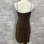 She & Sky  Brown Glitter Ruched Bodycon Mini Dress Photo 5