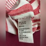 kim rogers  Red and White Striped Sleeveless Button-Down Shirt Photo 7