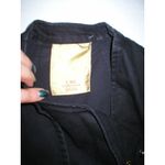 New NWT Womens 4 Designer Costume National Denim Moto Vest Black 40 Italy CNC S Photo 2