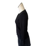 NWT Zara Black Knit Cardigan with Gold Buttons Photo 4