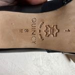 Brighton Made in Italy Black Fabric Leather Trim Block Heel Pumps Shoes Women 8M Photo 5