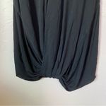 Theory NWT Sabella Front Twist Mini Dress S Black Spaghetti Straps Sheer Y2K Photo 11