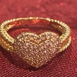 New Without Tag Heart Fashion Ring Size 6 Photo 0
