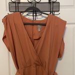 ASOS Design Split Sleeve Cap Sleeve Wrap Mini Dress with Obi Belt Size 14 Photo 3