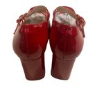 COUTGO Women’s Red Platform High Chunky Buckle Pumps Size 8.5 New‎ With Defects Photo 1