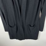Barefoot Dreams Cozy Chic Ultra Lite Cardigan Black Size M Open Front Longline Photo 3