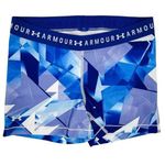 Under Armour Spandex Biking Shorts Geometric Print Compression Athletic Workout Photo 0