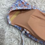 J.Crew Scrunch Smocked Paisley Floral Sweetheart Bikini Top Blue Afternoon 3X Photo 6