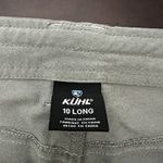 Kuhl Trekr Convertible Pants Pine Ruched Straight Ankle Women's Size 10 Long Photo 10