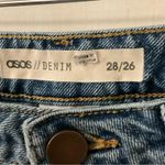 ASOS Blue Remo Key Rebel Capri Jean 28/26 Boho Vacation Classic Summer Fisherman Photo 7