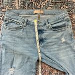 7 For All Mankind  Josefina Skinny Boyfriend Distressed Jeans Light Wash Size 29 Photo 5