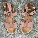 Sundance  pink suede strappy gladiator sandals EU size 40 US 9.5 Photo 2