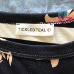 Tickled Teal  Floral & Striped Top Photo 5