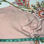 Arizona Jeans Arizona Jean Co large cropped pink withered rose long sleeve ruffle shoulder nwt Photo 4