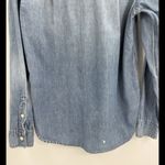 J.Crew  Trademark Denim Button Everyday Blouse  Work Business Down Top Size 0 Photo 6