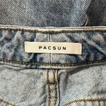 PacSun Jeans Womens 4 28" Blue Light Wash Mom Distressed Destroyed Busted Knees Photo 3