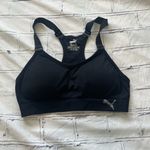 Puma Black Racerback Sports Bra Women’s Size Small Adjustable Strap Activewear Photo 3