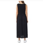 Frye  Button Front Midi Maxi sleeveless casual summer Fall Dress black new xl Photo 2