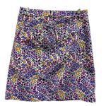 Talbots Fall Dark Purple Floral Stretch Denim Skirt, Size 4 Photo 8