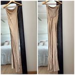 Significant Other Gold Back Dress Size 4 Photo 2