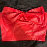 SheIn Leather Top Faux Photo 0