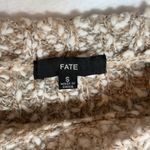 Fate Clairina women’s texture Beige and Cream Crew Neck pullover Sweater size SM Tan Photo 7