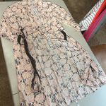 Diane Von Furstenberg  Wrap Dress Women XL Multicolor Leaf 3/4 Wide Sleeve Office Photo 9