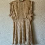 IRO Paris Cutout Silk Blend Metallic Fil Coupe Georgette Mini Dress Sz 42 US 10 Photo 2
