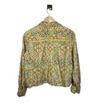 Anthropologie  Pilcro Pintuck Peasant Crochet Floral Blouse Yellow Multi Size S Photo 10