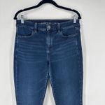 American Eagle Hi Rise Jeans Super Stretch Dark Wash Women's Size 10 Photo 2