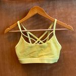 Lorna Jane straps back yellow sports bra Photo 0