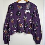 Marvel NEW  Black Panther Artist Series Cropped Sweatshirt Size Large Oversized Photo 0