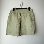 Michael Stars Mavis Light Green Natural Linen Mini Shorts S Photo 4