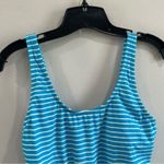 Amazon Essentials Blue White Striped One Piece Swimsuit NWT Size Large Photo 1