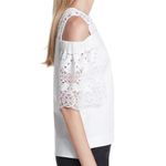 Ted Baker White Taluah Cold Shoulder Lace Top Photo 2