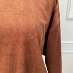 Vintage 80s Gloria Vanderbilt Brown Velour Mock Neck Pullover M Size M Photo 4