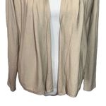Theory  Easy Open Front Cardigan Stretch Viscose Women’s Size P Beige Long Sleeve Photo 3