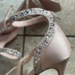 Alexander McQueen Crystal-embellished Satin High-heel Sandals In Sugar Pink Photo 8