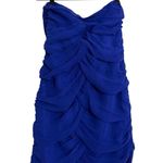 Forever 21 Blue Strapless Ruched Bodycon Mini Dress - Size Small Photo 0