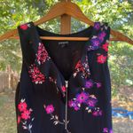 EXPRESS  Women's Black And Purple Floral Sleeveless Romper Size 2 Photo 2