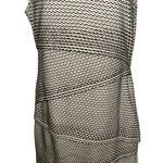 BAILEY 44 Gobi Desert Cream & Black Sleeveless Rayon Bodycon Dress EUC Large Photo 3