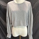 Tommy Hilfiger Light Gray Cropped Sweatshirt Photo 0